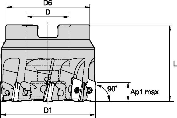 Shoulder milling cutter for multiple materials