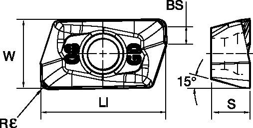 Mill 1-10™ • Carbide Insert • EDPT-GD • Medium Machining