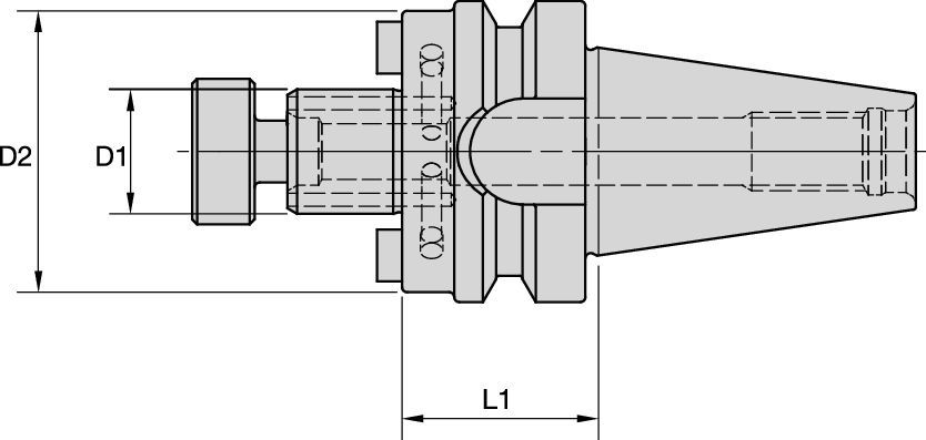 Shell Mill Adapters with Through Coolant