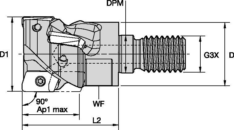 Shoulder milling cutter for multiple materials