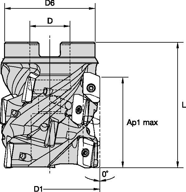 Shoulder milling cutter for multiple materials