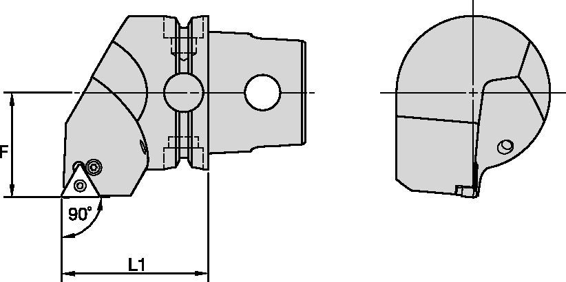 PTGN 90°-Metric CU Tooling Systems - 2408023 - WIDIA