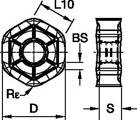 Face milling insert with twelve cutting edges