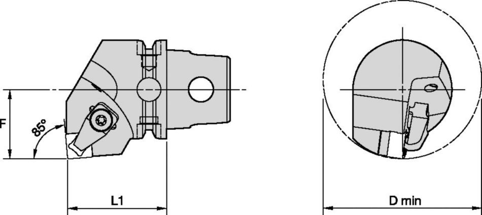 CSYN 85°-TNT-Metric CU Tool Holders & Adapters - 3747001 - Kennametal