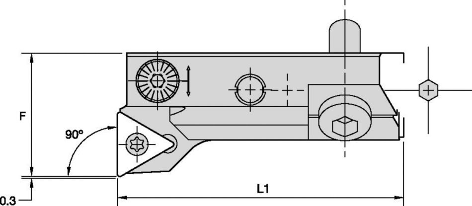 90° Lead Micro Adjustable Cartridge • T-Style