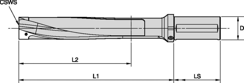 KSEM PLUS™ • Drill Body • 1.5 x D • SSF Shank • Inch