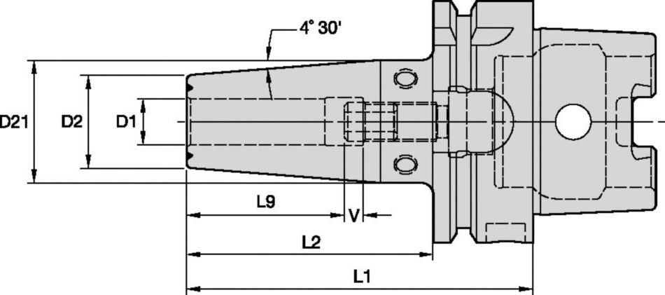 Porta-ferramenta por fixação térmica de alto torque