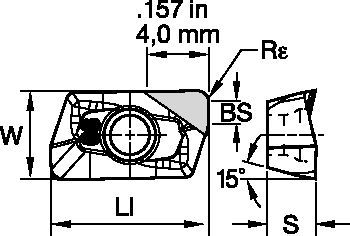 Shoulder milling insert with one cutting edge per insert