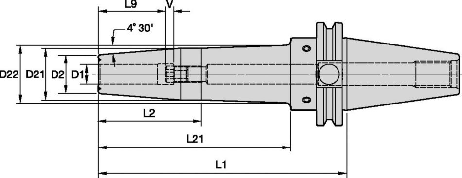 Portaherramientas de ajuste por dilatación térmica de alto par (HT)