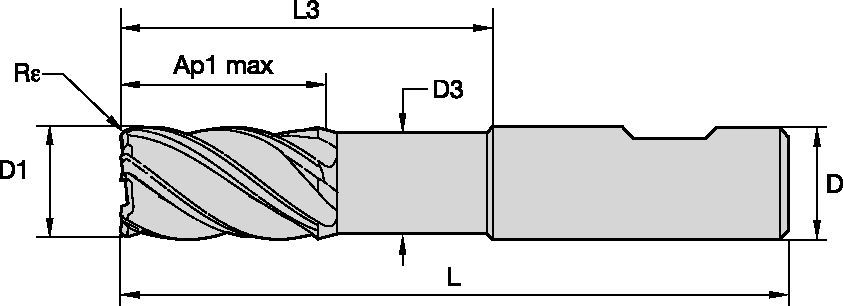 Series 57N8 Solid End Milling - 3524693 - WIDIA