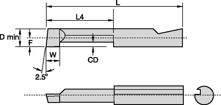 A/B Series AGD15605 Insert 2836524 - Widia