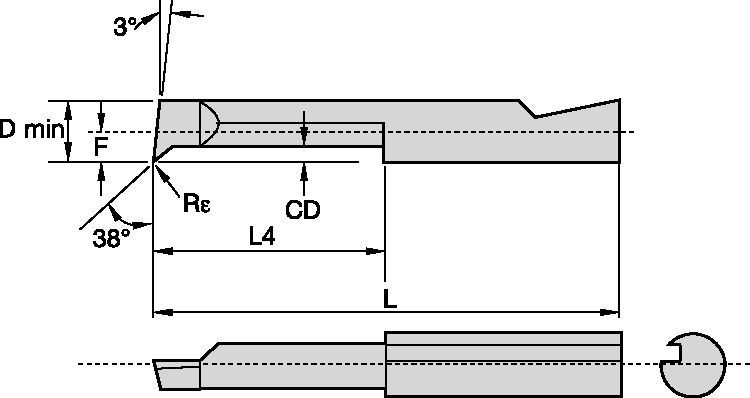 A/B Series APD09281R Insert 2836495 - Widia