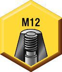 拉杆螺纹型号： M12