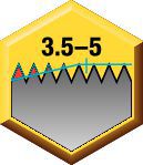 Chanfro forma D (de 3,5 a 5)