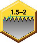 Forma de bisel E (1.5–2)