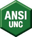 Spécifications fabricant : ANSI UNC