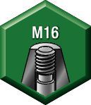 Schaft –  M16-Anzugsgewinde