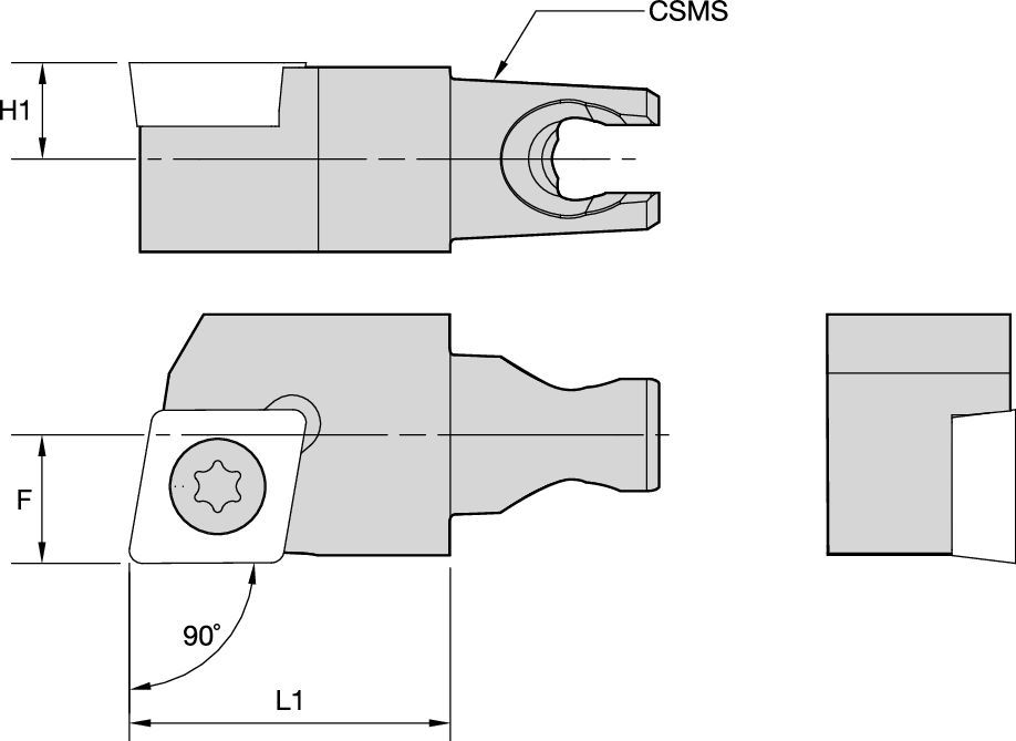 SCG 90° - Micro CU Tool Holders & Adapters - 1846447 - Kennametal