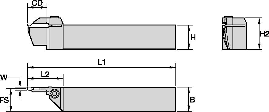 Integral Toolholders for Face Grooving