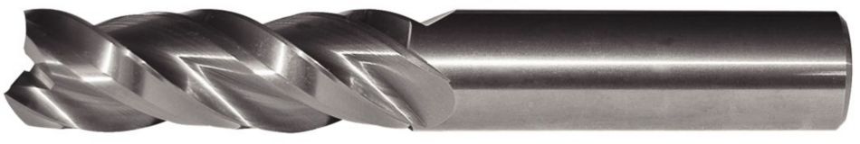 MaxiMet™ • Square End • 3 Flutes • Wiper Facet • Plain Shank • Inch