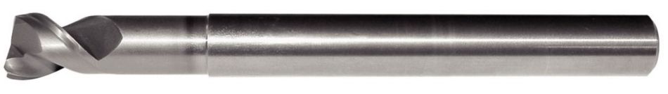 MaxiMet™ • Radiused • 2 Flutes • Wiper Facet • Necked • Plain Shank • Inch