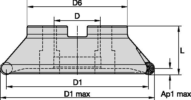 M100 - Shell Mills RC1606..- Metric 2021352 - WIDIA