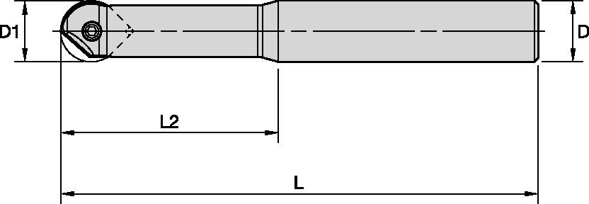 M270 Ball Nose - Carbide Cylindrical Shank - Metric 2424634 - WIDIA