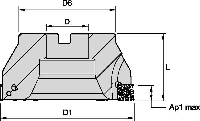 M690 - Shell Mills - SD1204 - Inch 2646785 - WIDIA