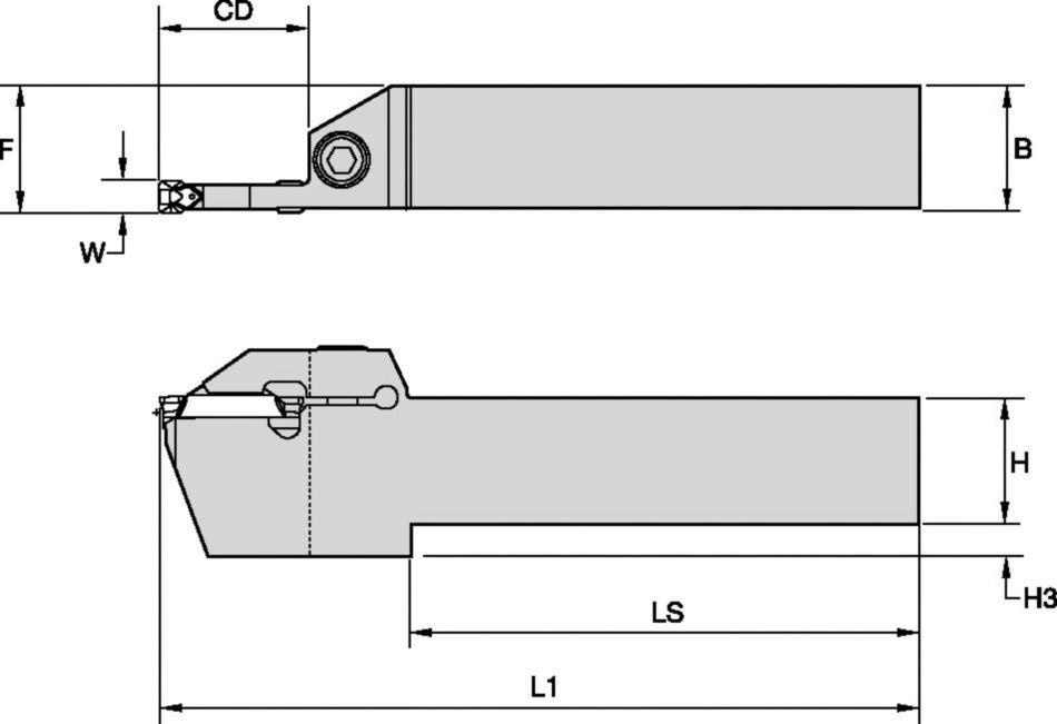 WMT™ WMTSR2525M614 Toolholder 3650489 - Widia