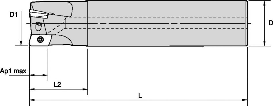 M6800S BD0703 CT CYL MM Indexable Milling - 3577810 - WIDIA