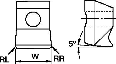 LG™ 123568081 Groove and Turn Insert 2022787 - Widia