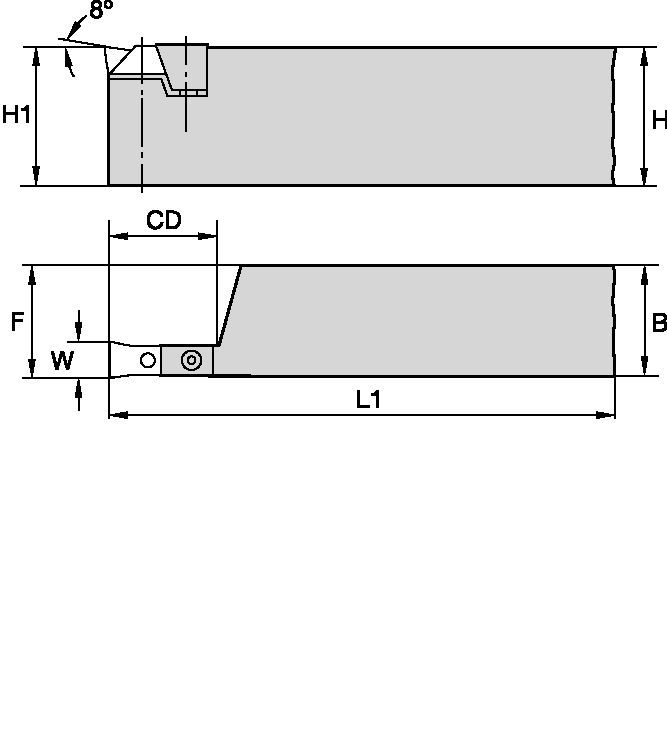 LG™ 12250110800 Toolholder 2021720 - Widia