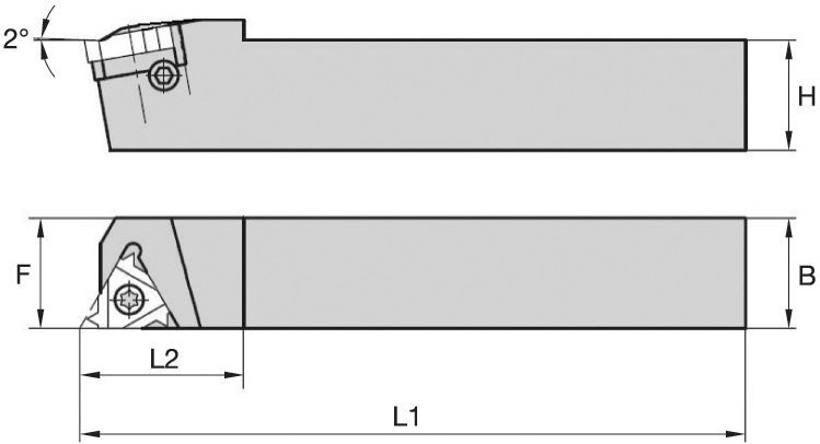 Laydown AL203R Toolholder 2009591 - Widia