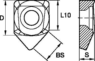 M660 - XNKT-11 Wiper - SN1205.. 2015246 - WIDIA