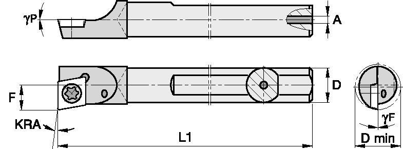 S-Style SDBIC625105R Boring Bar 2822289 - Widia