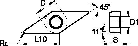 Screw-On GPHT050104 Insert 2827548 - Widia