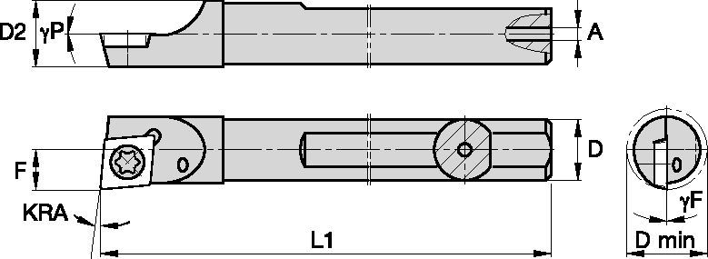 S-Style CSBI16518757R Boring Bar 2832371 - Widia