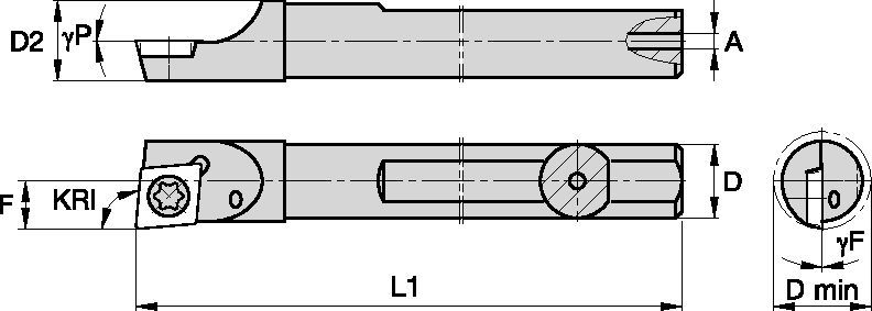 S-Style CSBM6655R Boring Bar 2831687 - Widia