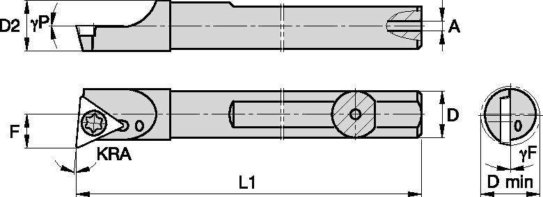 S-Style SSBI62545R Boring Bar 2822980 - Widia