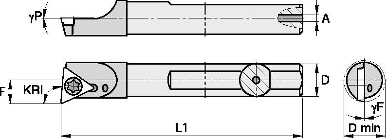 S-Style FCBM81520R Boring Bar 2829356 - Widia