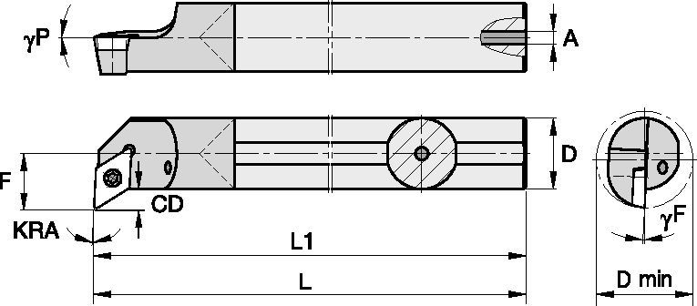 S-Style CCPI25060R Boring Bar 2831727 - Widia