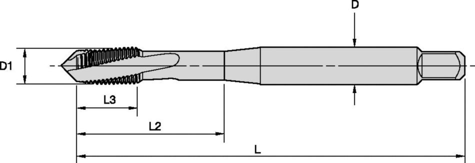 Machos de roscar con canal espiral a izquierdas HSS-E-PM Victory™ • Agujeros pasantes