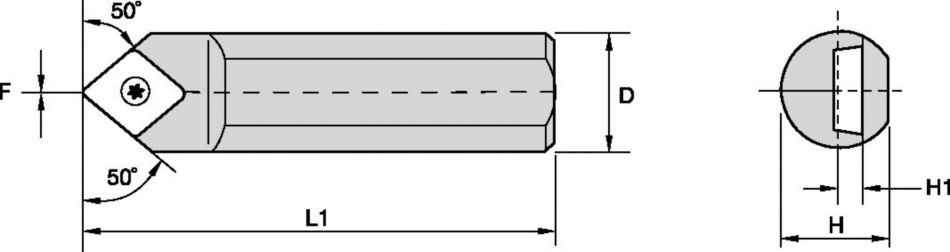 LR Series 50° Boring Bar