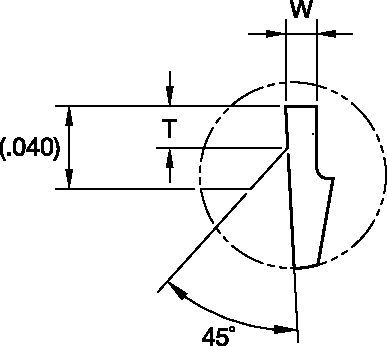 Screw-On CDG ISO/ANSI Turning Insert 4053310 - Kennametal