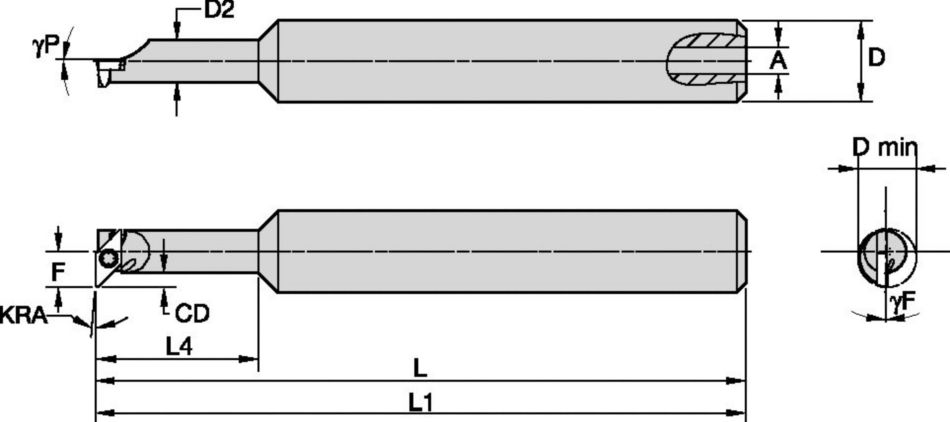 S-Style CSPI2505001225R Boring Bar 2832319 - Widia