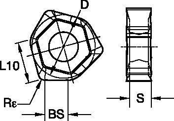 45° • Inserts • XNGJ-LD3 Wiper