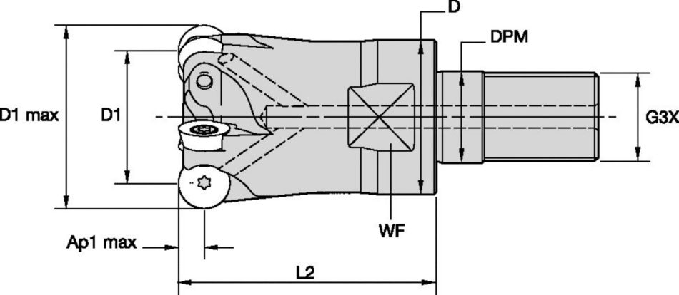 M170 - Screw-On RD0702.. - Metric 3926609 - WIDIA