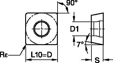 Victory™ SCMT120408 Insert 2028286 - Widia