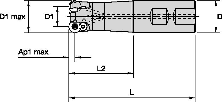 Kopierfräser mit Weldon®-Schaft • RD12T3..