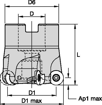 M170 - Shell Mills RD12T3.. - Metric 3930976 - WIDIA